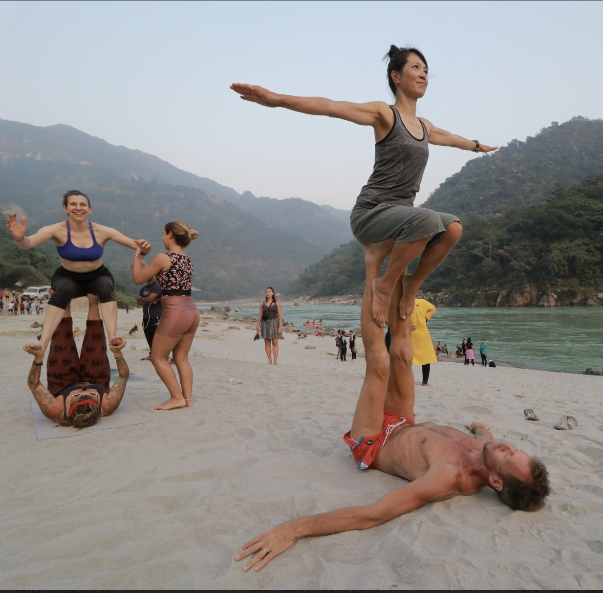 Before you fly yoga beach